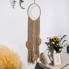 Load image into Gallery viewer, Handmade Macrame Moon Dream Catcher wall hanging Big Size
