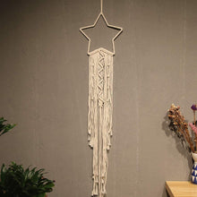 Load image into Gallery viewer, Star Macrame Dream Catcher Wall Hang With Light
