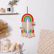 Load image into Gallery viewer, Rainbow Macrame Wall Hang
