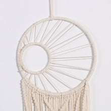 Load image into Gallery viewer, Sun and Moon Macrame Dream Catcher
