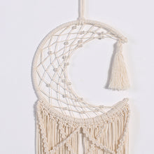 Load image into Gallery viewer, Sun and Moon Macrame Dream Catcher
