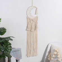 Load image into Gallery viewer, Sun and Moon Macrame Dream Catcher
