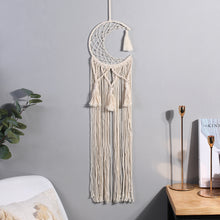 Load image into Gallery viewer, Sun and Moon Macrame Dream Catcher
