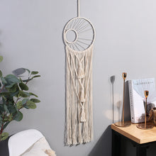 Load image into Gallery viewer, Sun and Moon Macrame Dream Catcher
