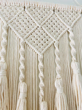 Load image into Gallery viewer, Geometric Macrame Wall Hang with Tassels
