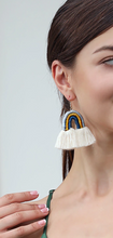 Load image into Gallery viewer, Handmade Macrame Rainbow Earrings
