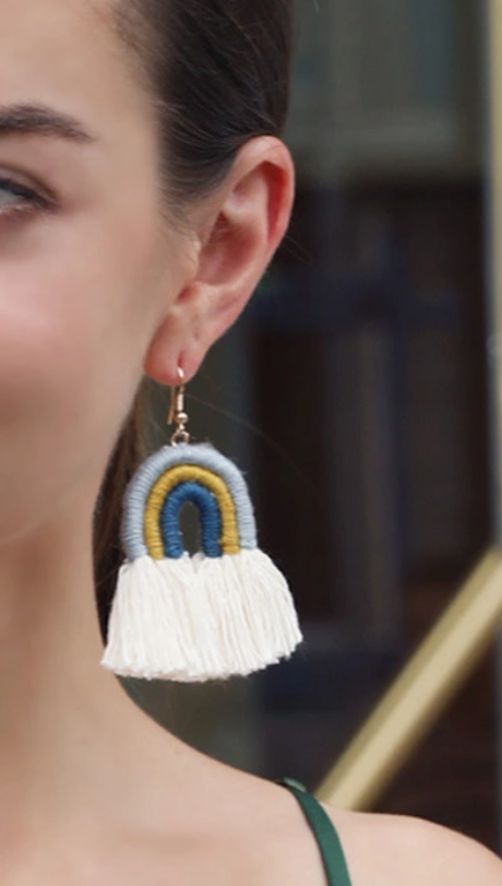 Round Rainbow Macrame Earring Blanks – Boyd's Custom Fabrication