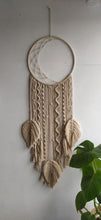 Load image into Gallery viewer, Handmade Macrame Moon Dream Catcher wall hanging Big Size
