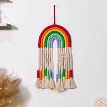 Load image into Gallery viewer, Rainbow Macrame Wall Hang
